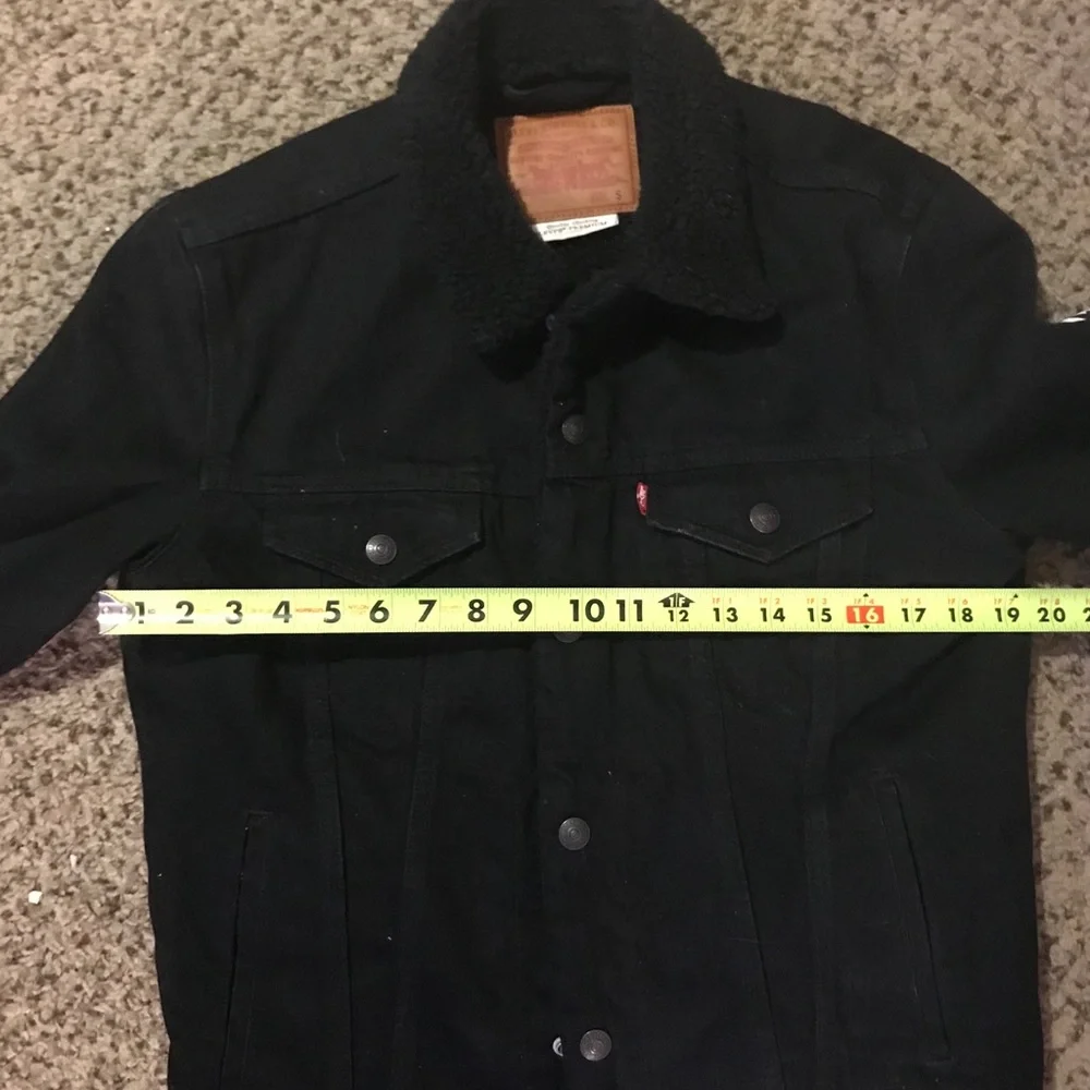 Levi's Black Jacket with White Mickey Graphic - Picture 6 of 8